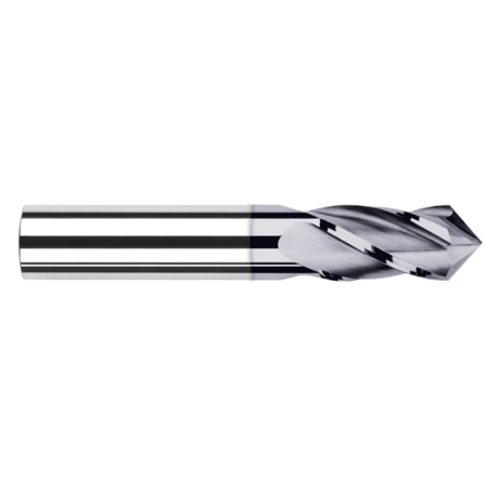 HARVEY TOOL Drill/End Mill - Mill Style - 4 Flute, 0.5000" (1/2), Included Angle: 135 Degrees 870232-C3